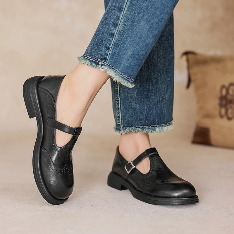 Magdalena | Eleganckie Mary Janes ze skóry