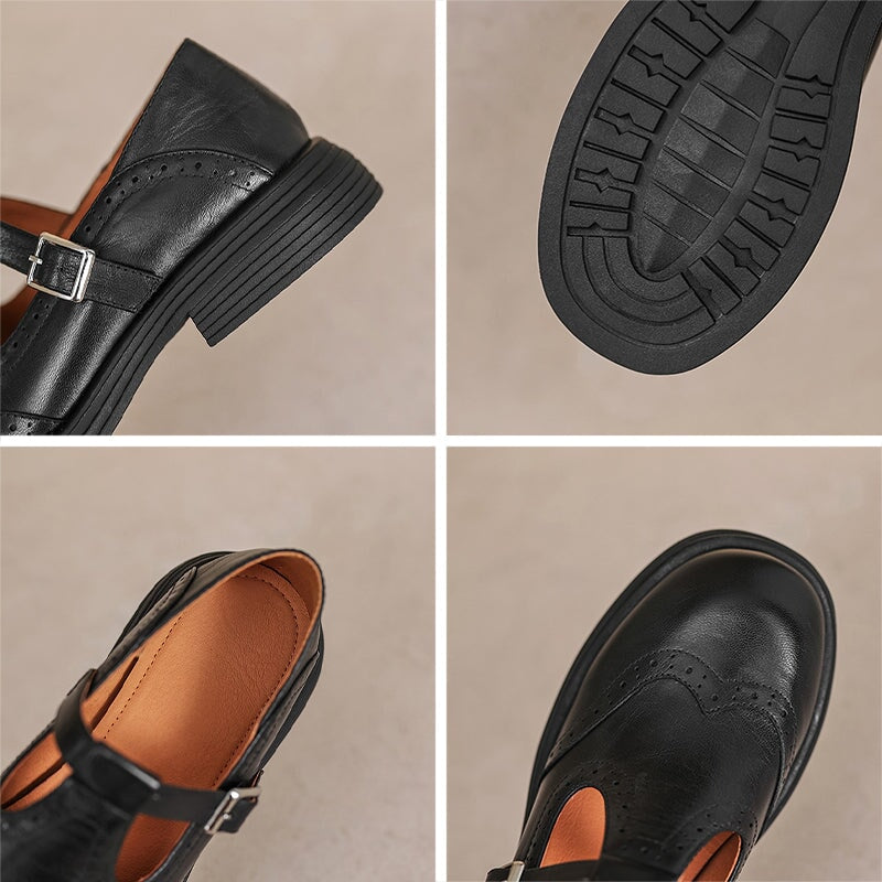 Magdalena | Eleganckie Mary Janes ze skóry