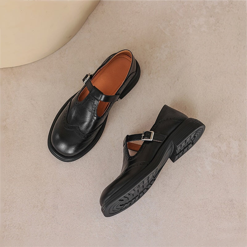 Magdalena | Eleganckie Mary Janes ze skóry