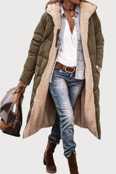 Barbara - Elegancki odwracalny płaszcz dla kobiet