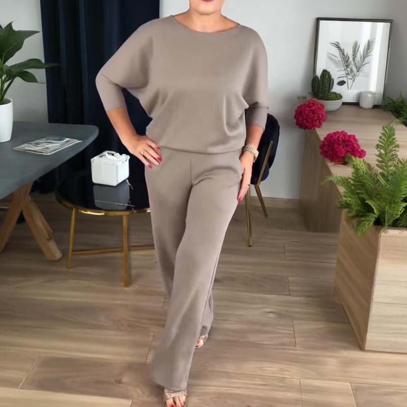 Monika | Stylowy trzyczęściowy komplet z kardiganem, topem i spodniami