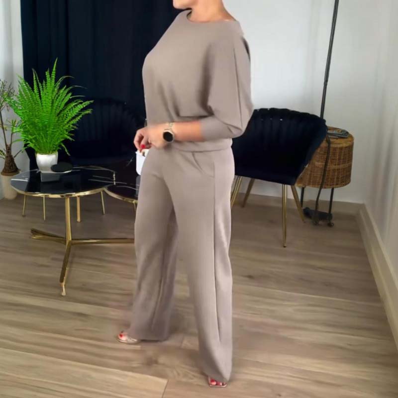 Monika | Stylowy trzyczęściowy komplet z kardiganem, topem i spodniami