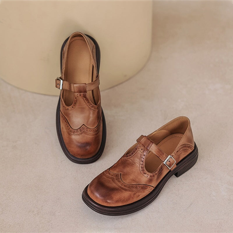 Magdalena | Eleganckie Mary Janes ze skóry